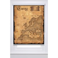 Vintage Europakarte Foto in 2 Größen Sonderanfertigungen Für Fenster | Vin08 Rollo, Opak Oder Verdunkelnd von DecorativaDesign