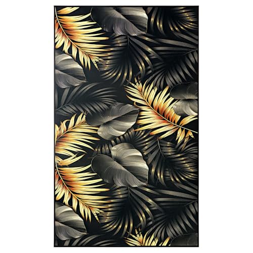Decorator HOME Designer Teppich Fancy I für Wohnzimmer – Waschbar & rutschfest 50x80 cm - Fußbodenheizung geeignet - Polyester Schwarz Vielseitig & Pflegeleicht von Decorator HOME