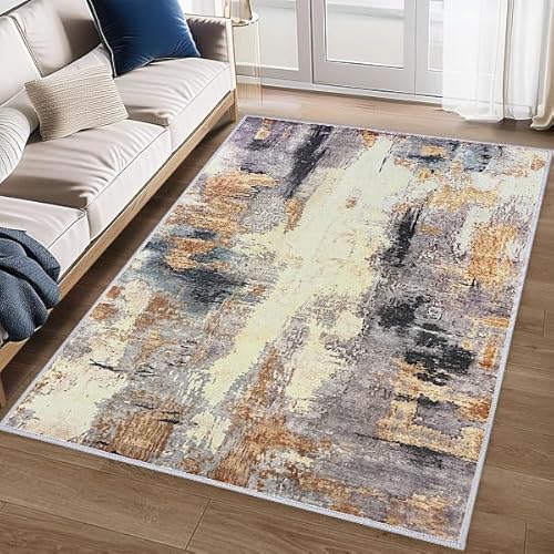 Decorator HOME Designer Teppich Fancy XI für Wohnzimmer – Waschbar & rutschfest 120x160 cm - Fußbodenheizung geeignet - Polyester Mehrfarbig Vielseitig & Pflegeleicht von Decorator HOME