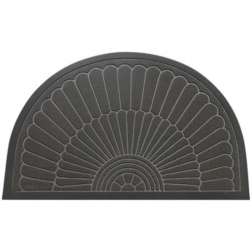 Decorator HOME Fußmatte Halbrund Tivoli 60x90 cm für Innen und Außen – Grau, rutschfest, Modernes 3D-Design Schmutzfangmatte - Türmatte haustür leicht zu reinigen Decorator HOME Fußmatte Halbrund Tivoli 60x90 cm für Innen und Außen – Grau, rutschfest, Modernes 3D-Design Schmutzfangmatte - Türmatte haustür leicht zu reinigen von Decorator HOME