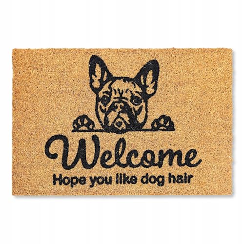 Decorator HOME Kokosmatte KERRA Fußmatte 40x60 cm – Rutschfester Fusmattenteppich außen & innen aus Gummi mit Kokosfasern, saugfähig & wetterfest von Decorator HOME