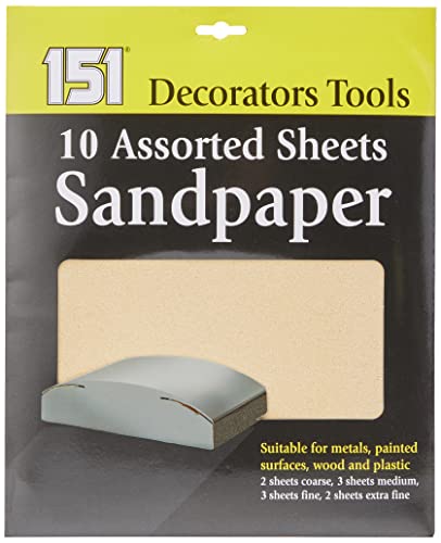Decorators Tools HD1002D Schleifpapier für Metall, Holz, Putz, Malerei, fein, mittel, 10 Stück Decorators Tools HD1002D Schleifpapier für Metall, Holz, Putz, Malerei, fein, mittel, 10 Stück von Decorators Tools