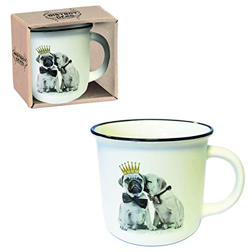 Deko Bistrot Lotto 12 Mug 2 Welpen H 9 Ø 9 cm von Enesco