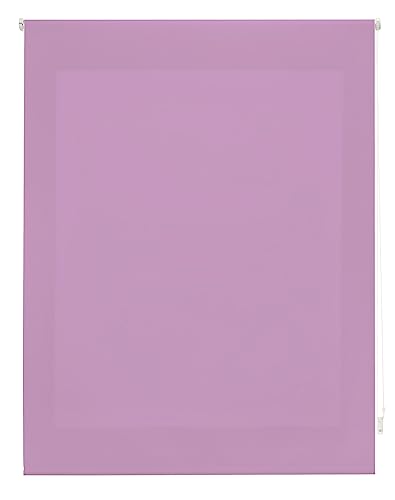 DECORBLIND | Raffrollo, lichtdurchlässig, glatt, Maße Rollo: 100 x 175 cm Breite x Länge/Maße Stoff einfarbig: 97 x 170 cm, lichtdurchlässig, Violett, einfache Montage an Wand oder Decke DECORBLIND | Raffrollo, lichtdurchlässig, glatt, Maße Rollo: 100 x 175 cm Breite x Länge/Maße Stoff einfarbig: 97 x 170 cm, lichtdurchlässig, Violett, einfache Montage an Wand oder Decke von Decorblind