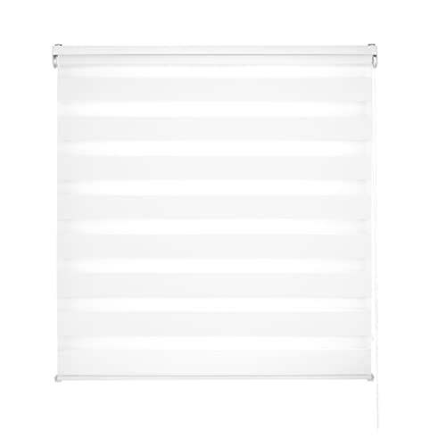 Decorblind Doppellagiges Rollo für Nacht und Tag, Montage an Wand oder Decke, Maße: Breite 140 x Länge 250 cm, Maße Stoff: 137 x 245 cm, cremefarben, Tages- und Nachtrollo Decorblind Doppellagiges Rollo für Nacht und Tag, Montage an Wand oder Decke, Maße: Breite 140 x Länge 250 cm, Maße Stoff: 137 x 245 cm, cremefarben, Tages- und Nachtrollo von Decorblind