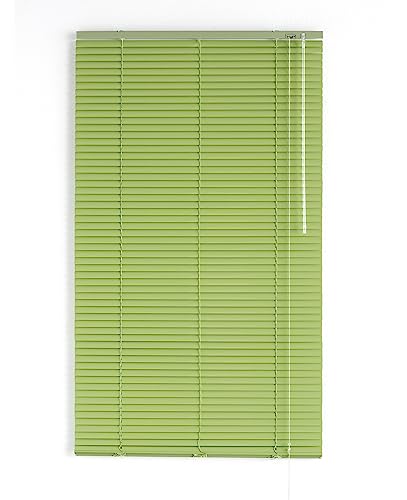 Decorblind | Jalousie aus Aluminium, Maße: 100 x 250 cm, mit Lamellen: 25 mm, Jalousie in Höhe und Öffnung, Kindersicherheit, feuchtigkeitsbeständig, Aluminiumvenezian, Farbe: Pistazie Decorblind | Jalousie aus Aluminium, Maße: 100 x 250 cm, mit Lamellen: 25 mm, Jalousie in Höhe und Öffnung, Kindersicherheit, feuchtigkeitsbeständig, Aluminiumvenezian, Farbe: Pistazie von Decorblind