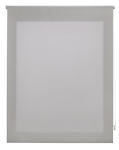 Decorblind | Rollo lichtdurchlässig, glatt, Maße Rollo: 80 x 175 cm Breite x Länge/Maße Stoff einfarbig: 77 x 170 cm, lichtdurchlässig, silberfarben, einfache Montage an Wand oder Decke Decorblind | Rollo lichtdurchlässig, glatt, Maße Rollo: 80 x 175 cm Breite x Länge/Maße Stoff einfarbig: 77 x 170 cm, lichtdurchlässig, silberfarben, einfache Montage an Wand oder Decke von Decorblind