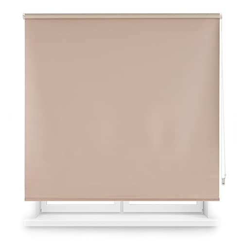 Decorblind Thermo-Verdunklungsrollo | Maße Rollo: 160 x 175 cm Breite x Länge/Maße Stoff: 157 x 170 cm, einfarbig, elfenbeinfarben, einfache Montage an Wand oder Decke Decorblind Thermo-Verdunklungsrollo | Maße Rollo: 160 x 175 cm Breite x Länge/Maße Stoff: 157 x 170 cm, einfarbig, elfenbeinfarben, einfache Montage an Wand oder Decke von Decorblind