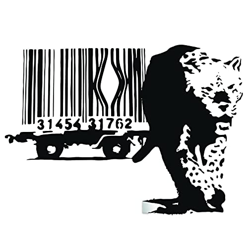 ArtHome Decor Wandaufkleber, Motiv: Banksy Leopard / Barcode ArtHome Decor Wandaufkleber, Motiv: Banksy Leopard / Barcode von Decords