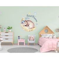 Kinderzimmer Wolkentraum Wandsticker - Baby Tier Dekor Deko Für Jungen Mädchenzimmer Kleinkind Und Neugeborenen Kinderzimmer Mond Stern von DecordsTM