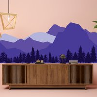 Wandtattoo Berge - Vinyl Aufkleber Deko Für Kinderzimmer Baby Kind Jungenzimmer Große Reise Wanddekoration Tapete Thema von DecordsTM