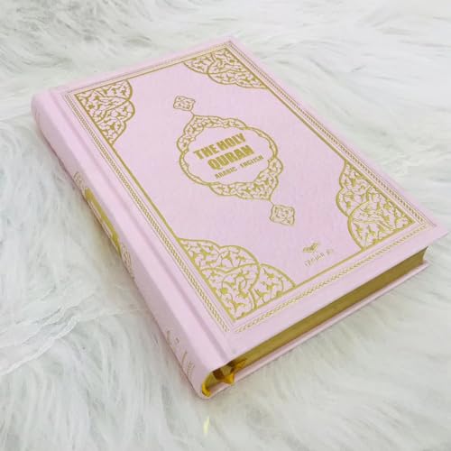 Koran mit Thermolederüberzug, Korangröße: 20 x 14 x 3 cm, Koran, tolles Ramadan-Geschenk für muslimische Männer, Frauen (Rosa, Koran) von Decoret