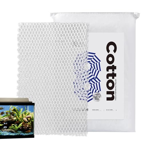 Aquarium Filter Floss | Aquarium Floss Filter Floss - Wasseraufbereitungspad, Schneidbare Baumwollfilterpads, Teichfilterpad, Aquarium Filterzubehör von Decorhome
