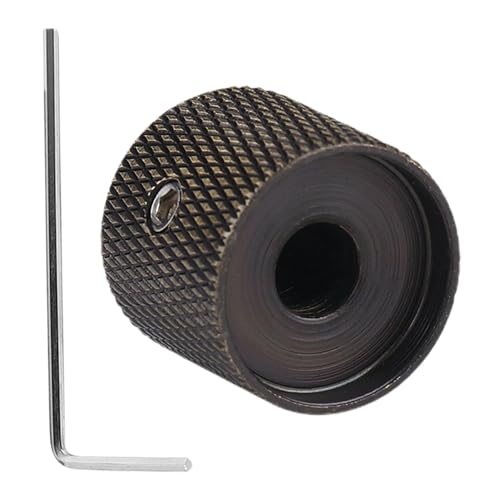 Bassgitarrenknöpfe – Kuppelförmige Metall-Bassknöpfe mit Schraubenschlüssel, Gitarren-Regler, Geschwindigkeitsregler für verbesserte Spielbarkeit, Bass-Zubehör Bassgitarrenknöpfe – Kuppelförmige Metall-Bassknöpfe mit Schraubenschlüssel, Gitarren-Regler, Geschwindigkeitsregler für verbesserte Spielbarkeit, Bass-Zubehör von Decorhome