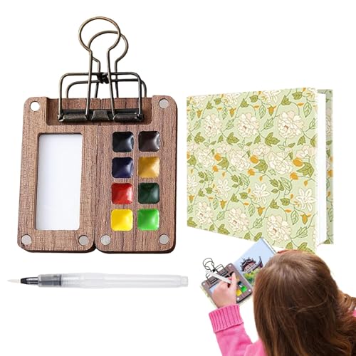 Decorhome Aquarellfarben-Set – leichtes Aquarell-Malset, kleines Aquarell-Set, praktisches Taschen-Aquarell-Set, Reise-Aquarell-Set für Maler, Künstler, Studenten von Decorhome