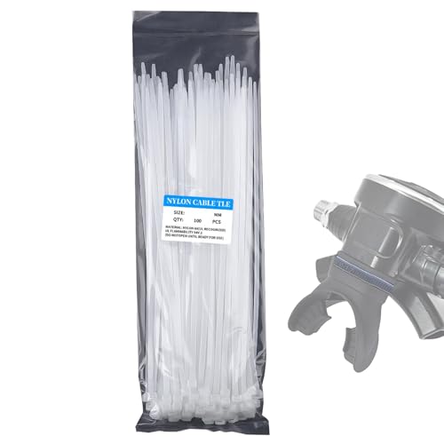 Decorhome-Kabelbinder – 100 Stück Selbstsichernde Mehrzweck-Kabelbinder Aus Nylon | Robuste Kabelbinder Zur Kabelführung | Schwarze Nylon-Kabelbinder Von Durables Zum Organisieren Von Computerzubehör von Decorhome