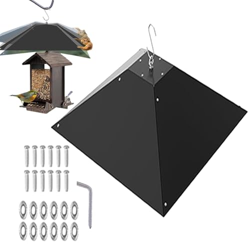 Eichhörnchen-Leitbleche – hängendes Anti-Eichhörnchen-Leitblech mit verstellbarer Höhe, großer Metall-Eichhörnchenschutz für Schäferhaken, einfach zu installieren, Metall-Eichhörnchen-Schallwand zur Eichhörnchen-Leitbleche – hängendes Anti-Eichhörnchen-Leitblech mit verstellbarer Höhe, großer Metall-Eichhörnchenschutz für Schäferhaken, einfach zu installieren, Metall-Eichhörnchen-Schallwand zur von Decorhome