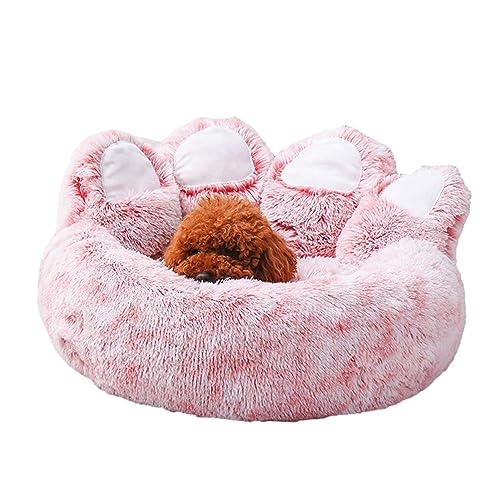 Gemütliches Hundebett – Plüsch-Isomatte in Pfotenform mit herausnehmbarem Innenkissen – Tierbetten für Tierhandlung, Wohnzimmer, Schlafzimmer und Zuhause von Decorhome