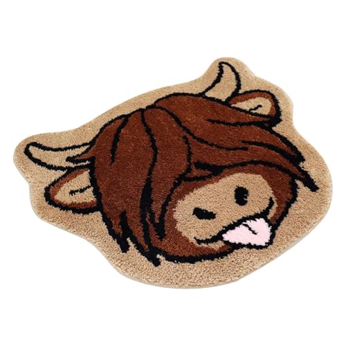 Getufteter Teppich Für Hochlandrinder – 59,9 X 59,9 Cm. Lustige Willkommens-Teppichmatte Für Hochlandrinder | Flauschige Kuhmatte Aus Langem Horn | Badezimmer-Duschmatte | Weichheit Badematte Ästhetis Getufteter Teppich Für Hochlandrinder – 59,9 X 59,9 Cm. Lustige Willkommens-Teppichmatte Für Hochlandrinder | Flauschige Kuhmatte Aus Langem Horn | Badezimmer-Duschmatte | Weichheit Badematte Ästhetis von Decorhome