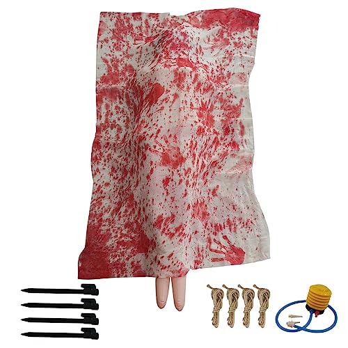 Halloween-Körperrequisite, Halloween-Deko-Set, Horror, Outdoor-Requisite, gruselig, blutig, gefälschte Leichen-Dekoration für Friedhöfe, Häuser, Gärten, Badezimmer Halloween-Körperrequisite, Halloween-Deko-Set, Horror, Outdoor-Requisite, gruselig, blutig, gefälschte Leichen-Dekoration für Friedhöfe, Häuser, Gärten, Badezimmer von Decorhome