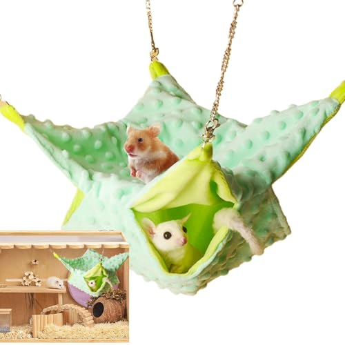 Hamster-Hängematte – Hängematte für Meerschweinchen | Hamster-Hängematte & Frettchenbett | doppellagige Chinchilla-Hängematte & Kleintierkäfig-Zubehör | Warmes Hängenest für Zuckergleiter Hamster-Hängematte – Hängematte für Meerschweinchen | Hamster-Hängematte & Frettchenbett | doppellagige Chinchilla-Hängematte & Kleintierkäfig-Zubehör | Warmes Hängenest für Zuckergleiter von Decorhome