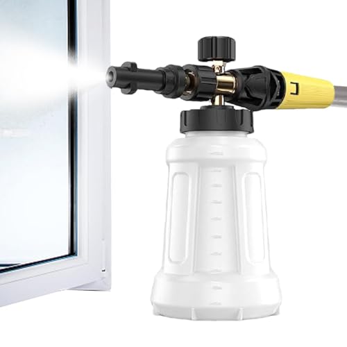 Hochdruckreiniger-Schaumkanone, verstellbare Autowasch-Schneeschaumlanze, vielseitiges Autowaschwerkzeug, Schaumsprüher, Drucksprühflasche für Auto-Detailing, Schaumsprühflasche, Autowäsche Gu-n von Decorhome