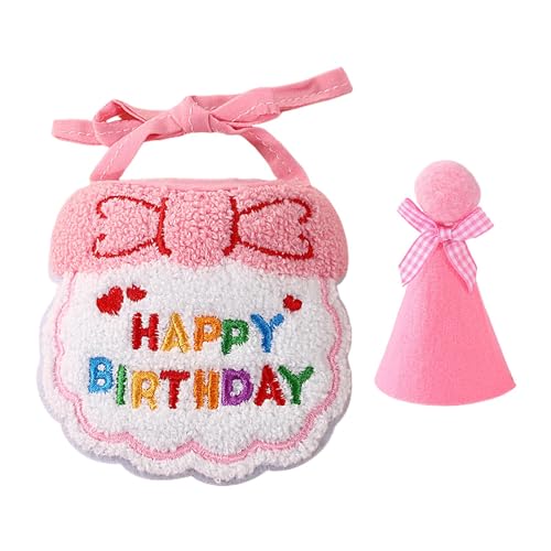 Katzengeburtstagskostüm | Katzengeburtstagshalsband & Happy Birthday Supplies | Niedliches Katzengeburtstagshalsband, lustiges Katzengeburtstagsbedarf, Katzengeburtstagshut zum Geburtstag von Decorhome