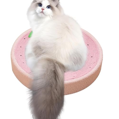 Katzenkratzmatte, Indoor Cat Claw Grinder Scratcher Bed, Claw Sharpening Cat Toy With Fruit Design, Furniture Protection For Sofa, Table Bed Carpet, Non Shedding Sisal Cat Claw Board von Decorhome