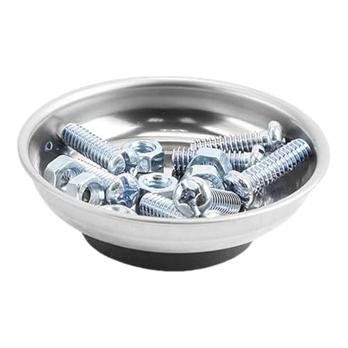 Magnetische Schraubenschale – 1,9 cm (3/4/5 Zoll) Schrauben-Teile-Tablett | Edelstahl-Teile-Tablett | Tragbare Magnetschale | Vielseitige Magnetteile Werkbank Reparaturstation Schüssel | Magnetische von Decorhome