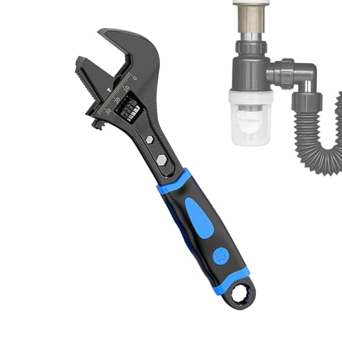 Metall-Handschlüssel, ergonomischer Metall-Handschlüssel, Mehrzweck-Handwerkzeug, rostfreier Schraubenschlüssel für Auto, Badezimmer, Sanitärarbeiten Metall-Handschlüssel, ergonomischer Metall-Handschlüssel, Mehrzweck-Handwerkzeug, rostfreier Schraubenschlüssel für Auto, Badezimmer, Sanitärarbeiten von Decorhome