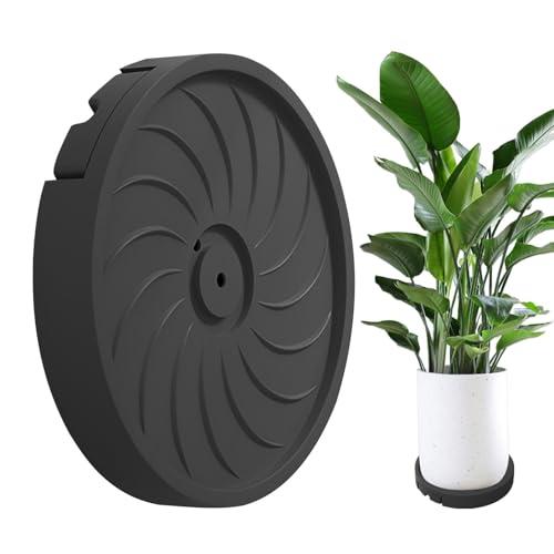 Pflanzenständer mit Rädern – Containerrolle für Pflanzgefäß – Multifunktionaler Pflanzgefäß Caddy mit Rädern | 4-Rad-Rolltablett für drinnen und draußen | robuster Pflanzenhalter für von Decorhome