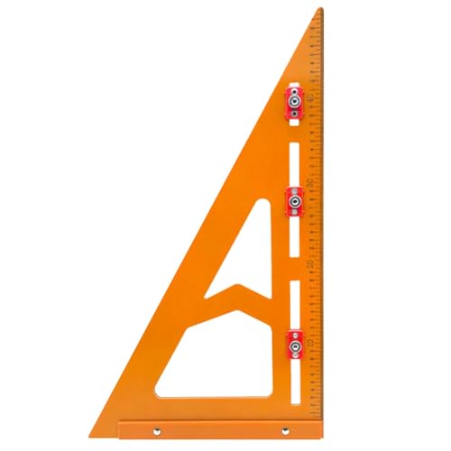 Positionierungsdreieck-Lineal, 2-in-1- -Lineal, Winkelmesser, Positionierungslineal, Dreieckslineal, Positionierungs-Präzisionsmarkierungslineal für Ingenieure, , metrisches von Decorhome