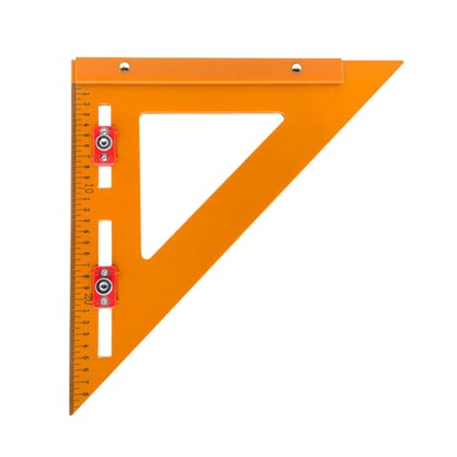 Positionierungsdreieck-Lineal, 2-in-1- -Lineal, Winkelmesser, Positionierungslineal, Dreieckslineal, Positionierungs-Präzisionsmarkierungslineal für Ingenieure, metrisches von Decorhome