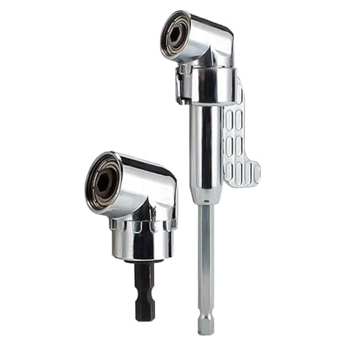 Rechtwinkliger Bohrer - 105° Vierkantbohreraufsatz | Multifunktionales Schraubendreher-Set für leichtes Bohren | Vielseitiges Winkelwerkzeug mit gebogenem Schraubendreher-Bit für von Decorhome