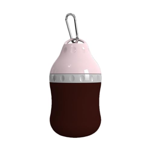Reise-Wasserflasche für Hunde, Katzen-Reisebecher mit Karabiner, 400 ml, gute Abdichtung, Wasserspender, Reisezubehör für Hunde, zum Trinken, , Spazierengehen, Wandern von Decorhome