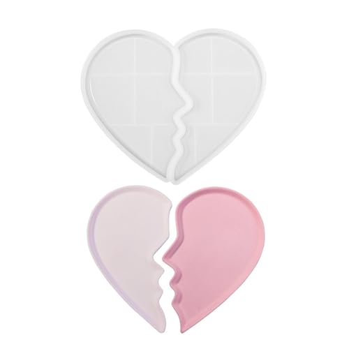 Silikonform in Herzform – Aufbewahrungsplattenform – Schmuckhalter-Form, Epoxidharz-Aufbewahrungsschale, Gießform für Schmuckaufbewahrung von Decorhome