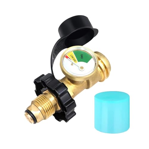 -Tankanzeige – Propangas-Tankadapter mit Manometer, Leckdetektor Druckmesser, Messgerät für Propangas-Tankgrill von Decorhome