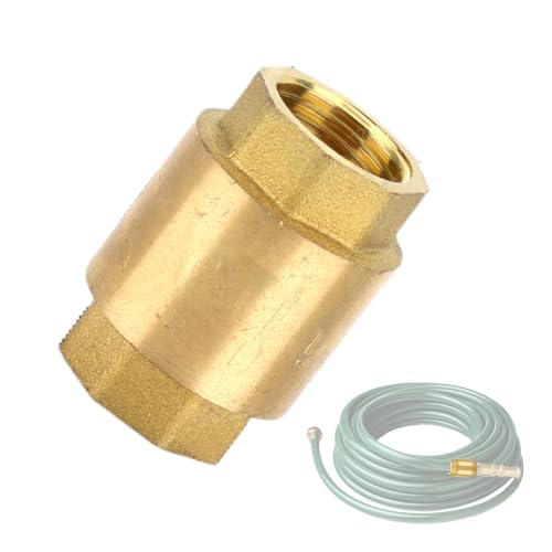Vertikales Inline-Wasserrückschlagventil - 1-Wege-horizontales Rückschlagventil | massives Messing Rückschlagventil | Feder-Rückschlagventil | Inline-Feder-Rückschlagventil | Messing-Rückschlagventil von Decorhome