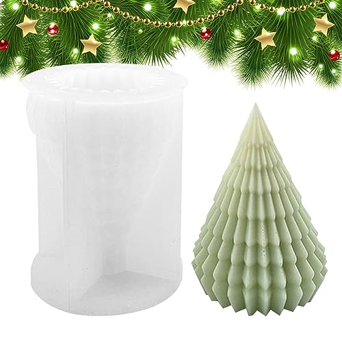 Weihnachtsbaum Silikonform - 3D-Silikonformen für Kerzen - Antihaftbeschichtete Baumformen für die Herstellung von Seifenkerzen, Küche, Esszimmer, Party-Dekoration Decorhome von Decorhome