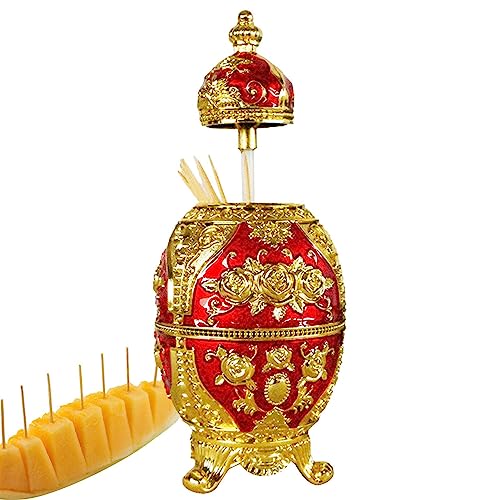 Zahnstocherbox, 20 cm, dekorativer Zahnstocherspender, Behälter, nicht schädlicher Zahnstocherhalter, große Krone, dreieckiger Zahnstocherhalter, hygienischer Zahnstocherhalter für Küche, Esszimmer Zahnstocherbox, 20 cm, dekorativer Zahnstocherspender, Behälter, nicht schädlicher Zahnstocherhalter, große Krone, dreieckiger Zahnstocherhalter, hygienischer Zahnstocherhalter für Küche, Esszimmer von Decorhome