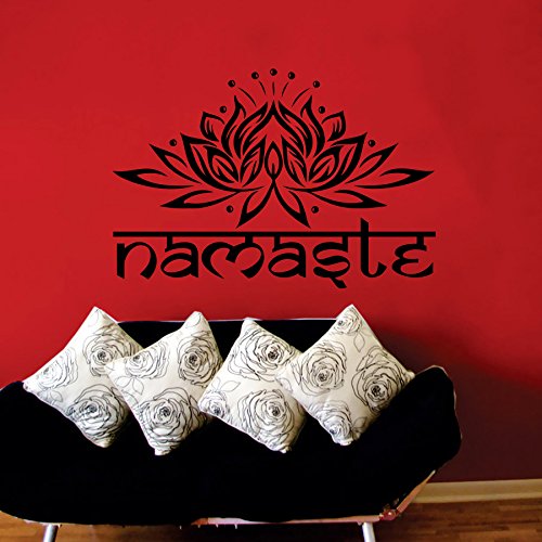 Wandtattoo Ornament Indisch Yoga Namaste Lotus Blume Vinyl Schlafzimmer Wandtattoo Wandsticker Wandbilder von DecorimDecorWallDecal