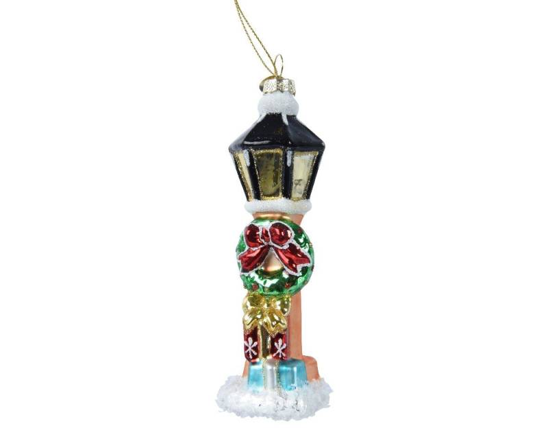 Decoris season decorations Christbaumschmuck, Christbaumschmuck Glas Festliche Laterne 14cm Weihnachtskugeln von Decoris season decorations