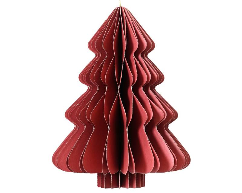 Decoris season decorations Dekofigur Baum Papier rot 15cm Decoris season decorations Dekofigur Baum Papier rot 15cm von Decoris season decorations