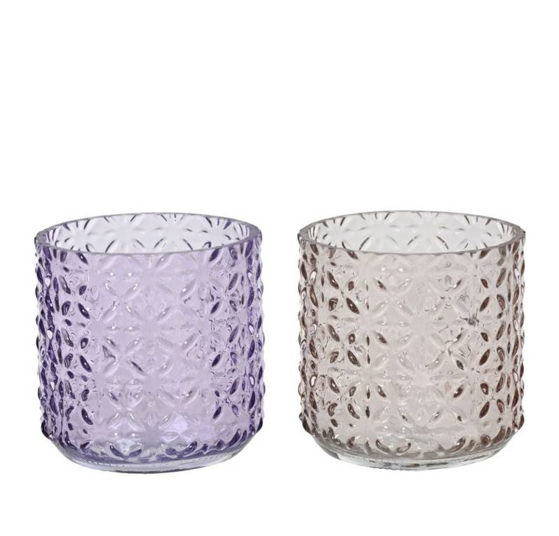 Decoris season decorations Dekofigur Teelichthalter - mit Struktur - aus Glas - ca. Ø 8 x 7,5 cm - 1 Stück Decoris season decorations Dekofigur Teelichthalter - mit Struktur - aus Glas - ca. Ø 8 x 7,5 cm - 1 Stück von Decoris season decorations