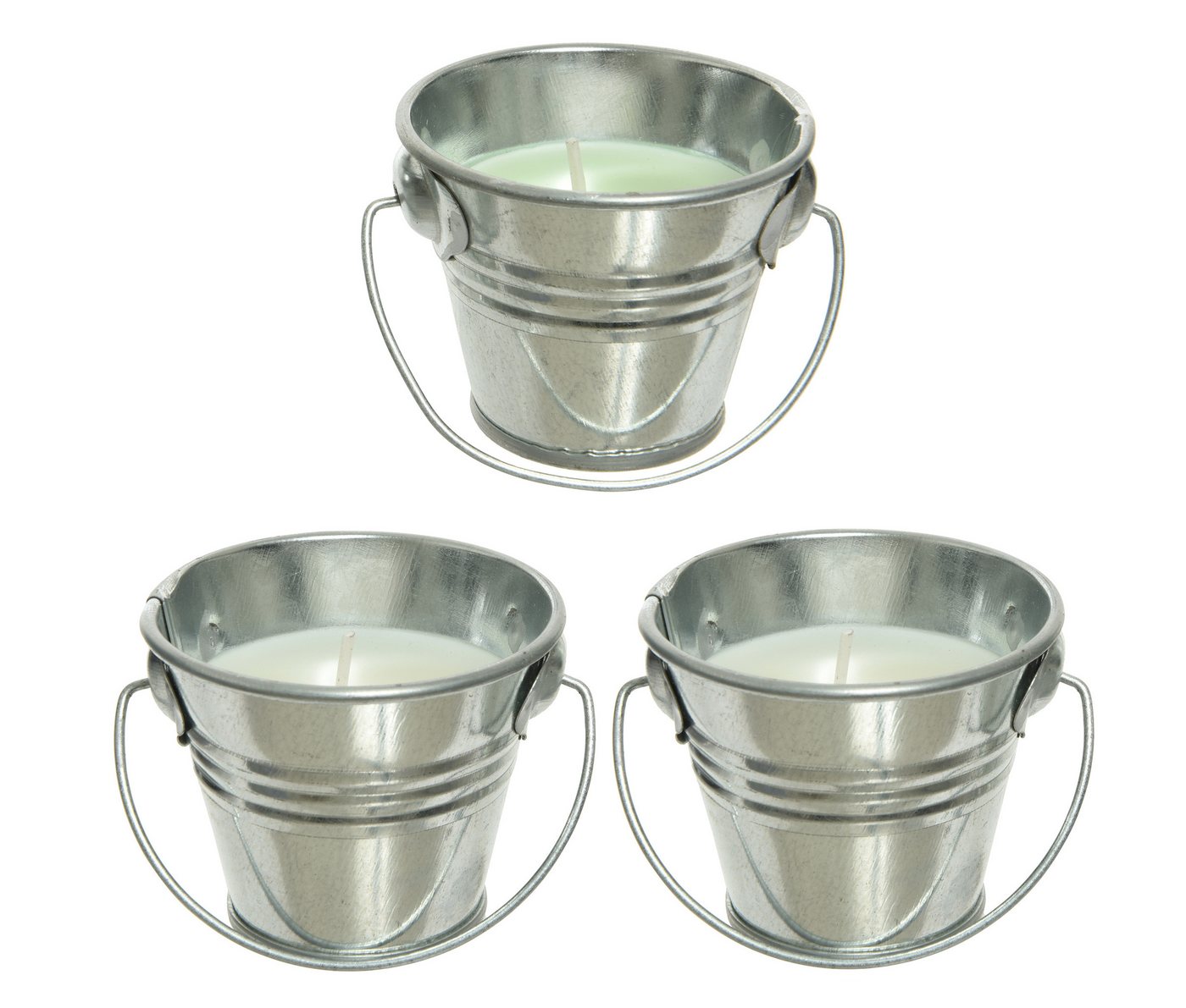Decoris season decorations Duftkerze, Citronella Kerze 6cm Outdoor Duftkerze im Metalleimer 3er Set Decoris season decorations Duftkerze, Citronella Kerze 6cm Outdoor Duftkerze im Metalleimer 3er Set von Decoris season decorations