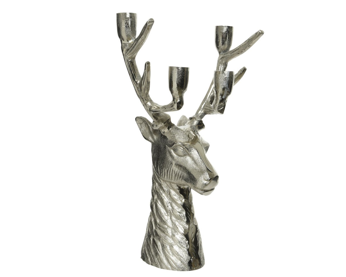 Decoris season decorations Kerzenhalter Kerzenhalter Hirsch silber 20 x 14 x 35 cm Decoris season decorations Kerzenhalter Kerzenhalter Hirsch silber 20 x 14 x 35 cm von Decoris season decorations