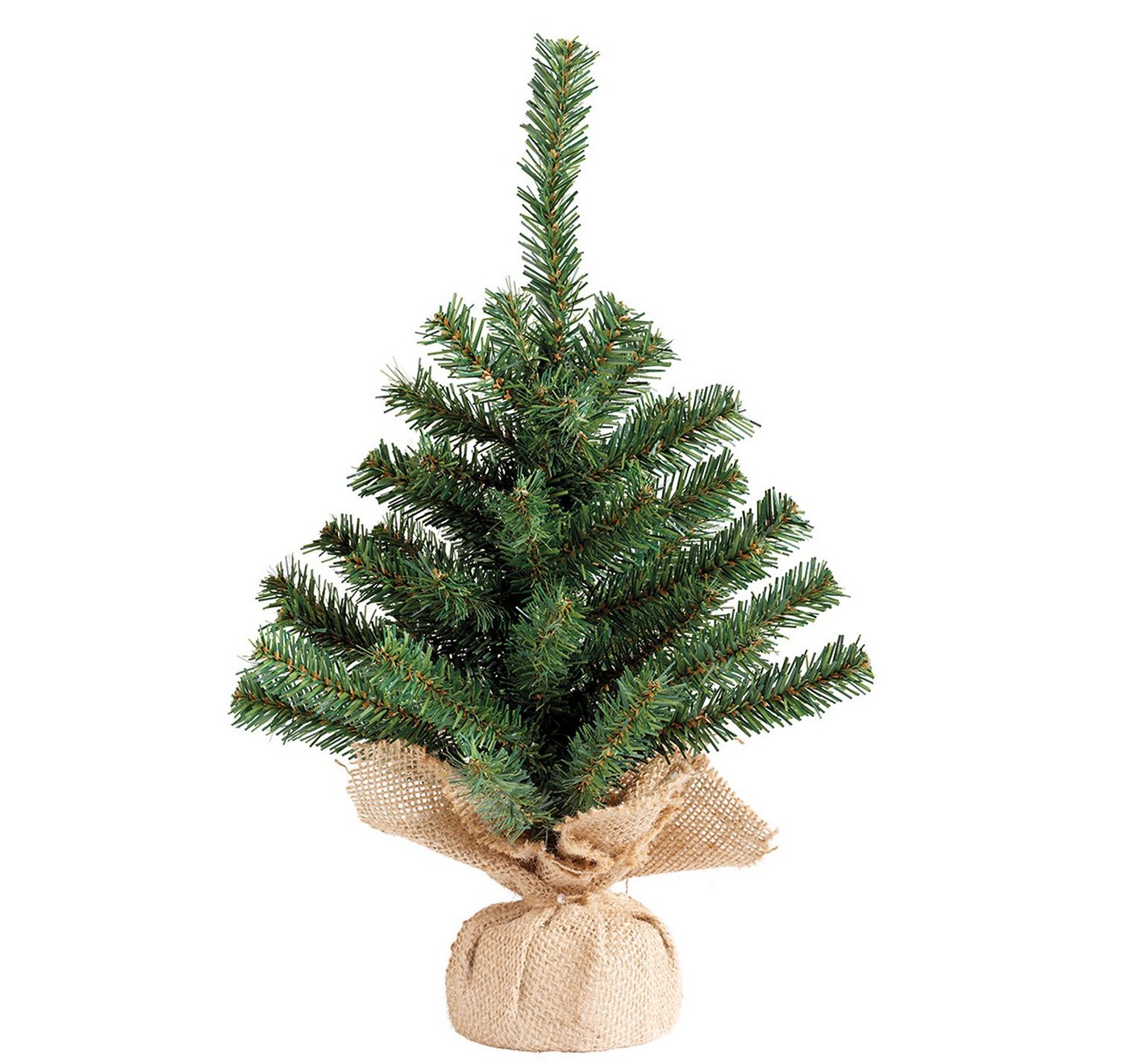 Decoris season decorations Künstlicher Weihnachtsbaum, Tannenbaum künstlich im Jutesack 45cm grün von Decoris season decorations