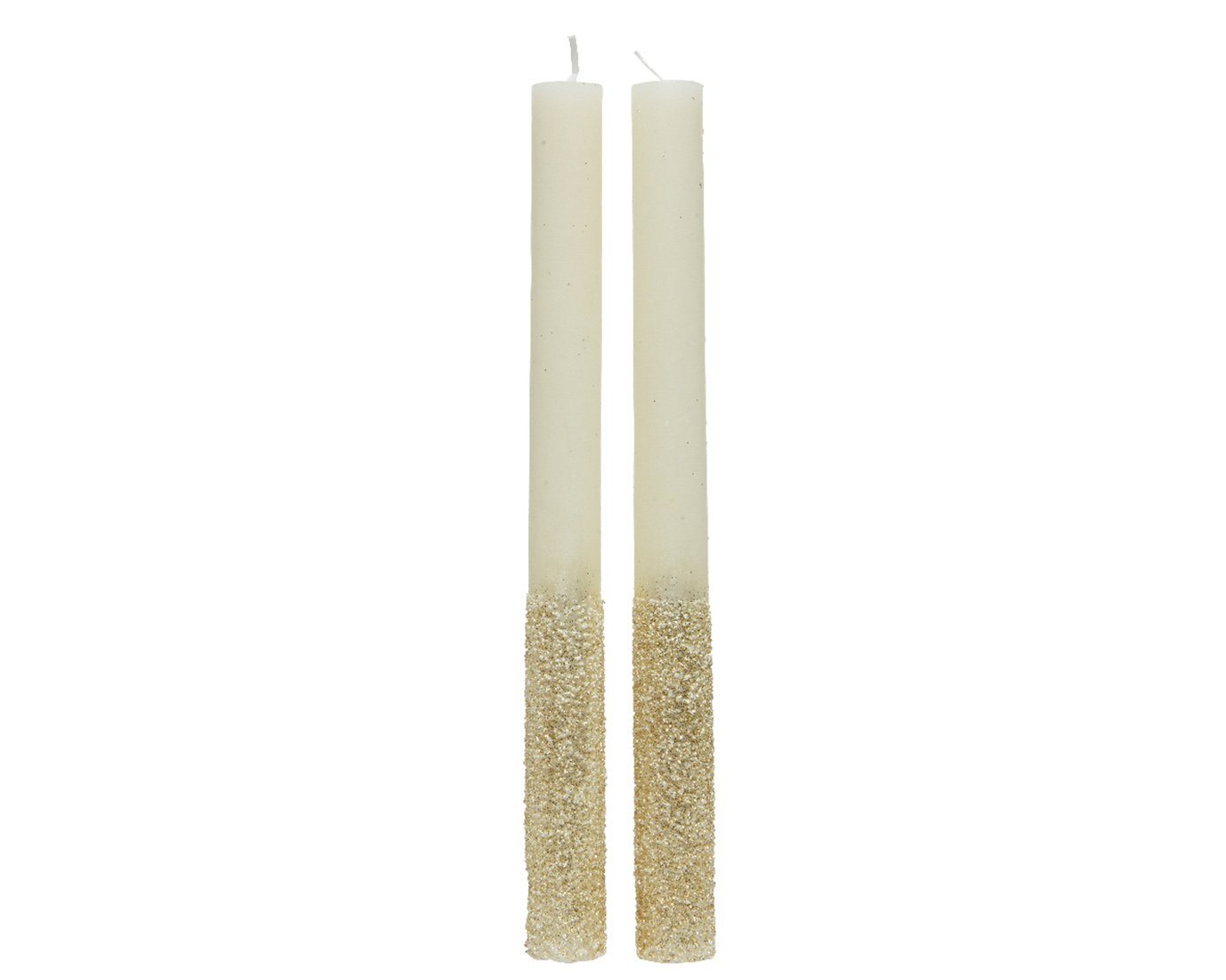 Kaemingk Spitzkerze, Stabkerzen mit Glitzer 25cm Wachs 2er Set - Wollweiß Kaemingk Spitzkerze, Stabkerzen mit Glitzer 25cm Wachs 2er Set - Wollweiß von Kaemingk