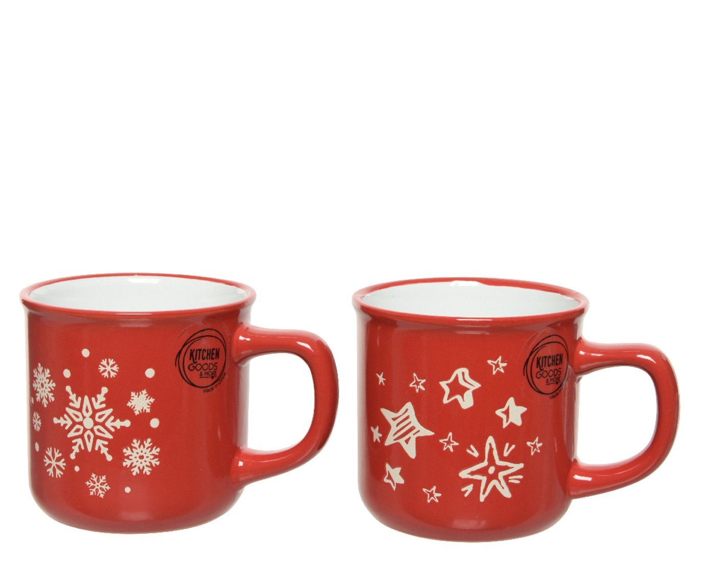 Decoris season decorations Tasse, Tasse mit Stern Schneeflocke 8.6cm Steingut rot 1 Stück sortiert Decoris season decorations Tasse, Tasse mit Stern Schneeflocke 8.6cm Steingut rot 1 Stück sortiert von Decoris season decorations