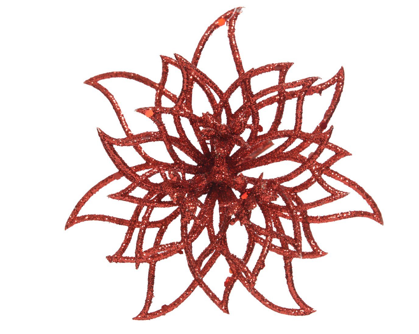 Kaemingk Weihnachtsbaumklammer, Weihnachtsstern - Kunststoff Blume auf Clip 14cm rot Kaemingk Weihnachtsbaumklammer, Weihnachtsstern - Kunststoff Blume auf Clip 14cm rot von Kaemingk